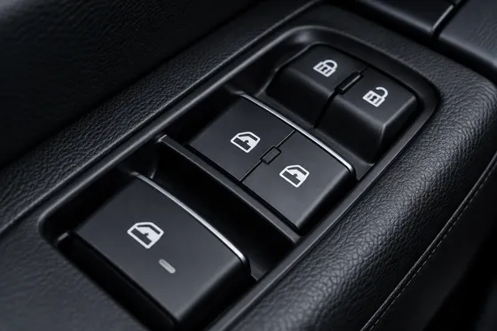 Comandos de vidros elétricos de um veículo